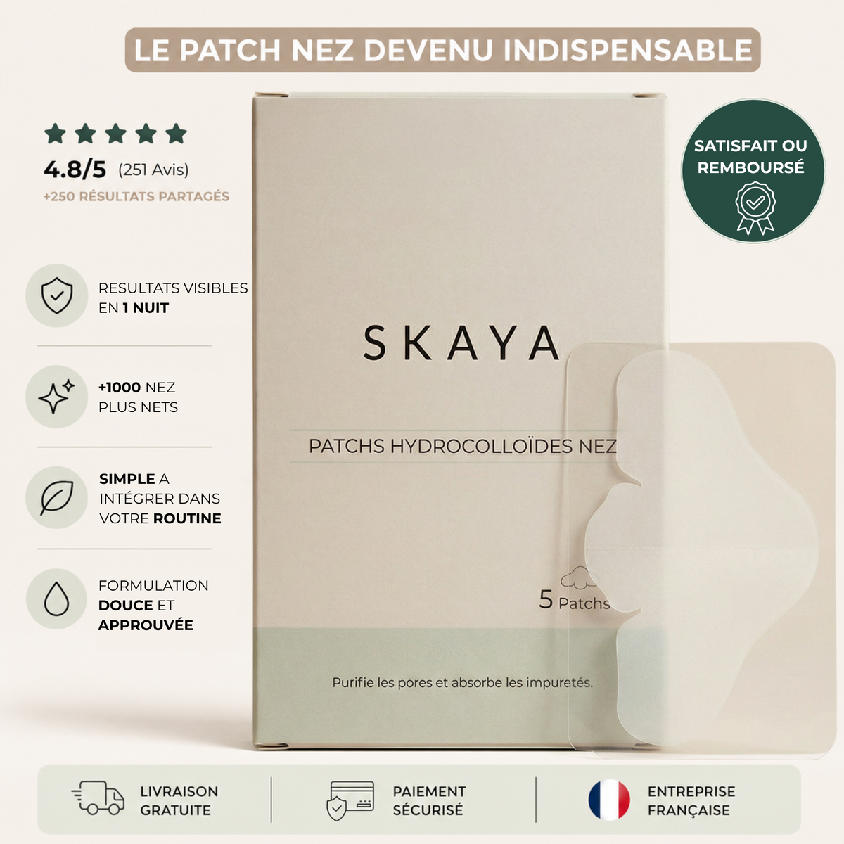 Patchs Purifiants Nez  Anti-Pores